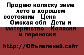 Продаю коляску зима-лето в хорошем состоянии › Цена ­ 1 000 - Омская обл. Дети и материнство » Коляски и переноски   